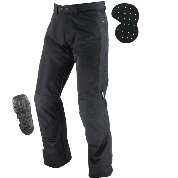 KOMINE コミネ ライディングメッシュジーンズⅡ XS バイクパンツ ブラック 黒 PK-710 07-710 腰 膝 プロテクター ライディングパンツ