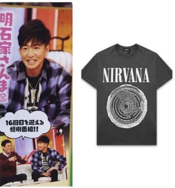 【大人気】HALFMAN ハーフマン ニルヴァーナ コラボ 希少 XLサイズ バンドTシャツ