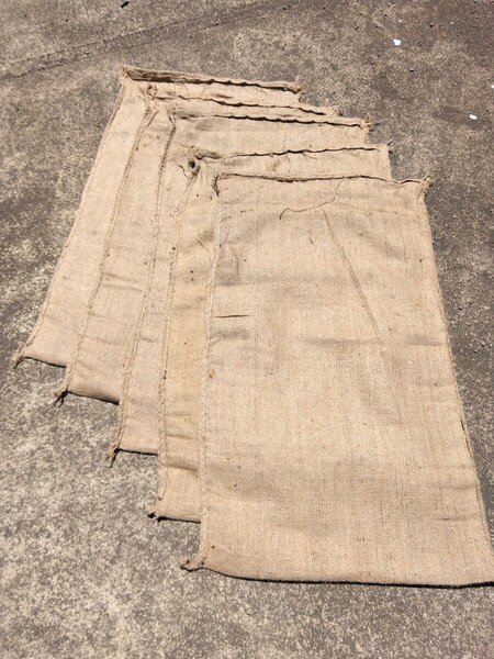 送料込 麻袋 10枚 麻 あさ 袋 養生 当物 保管 農業 農産物