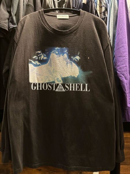 F-LAGSTUF-F フラグスタフ GHOST IN THE SHELL 攻殻機動隊 ロンT 両面プリント 士郎正宗 押井守 ヴィンテージ Tシャツ 黄金サイズ XL