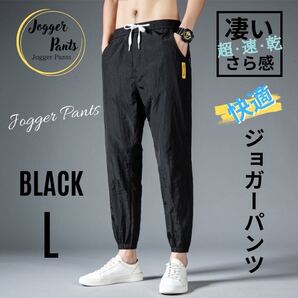 ジョガーパンツ ワークパンツ スウェットパンツ 動きやすい メンズ ブラック L