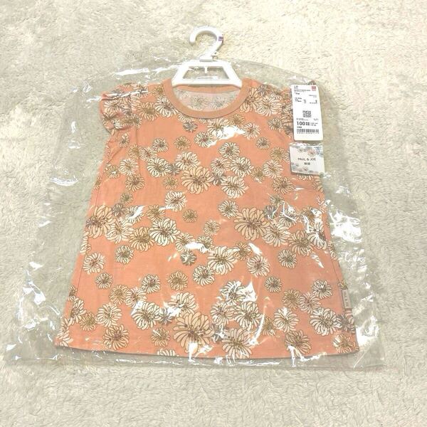 送料無料★新品★ユニクロコラボ★ PAUL &.JOE ★Tシャツ★100★女の子幼稚園保育園ベビー子供レギンスカットソー