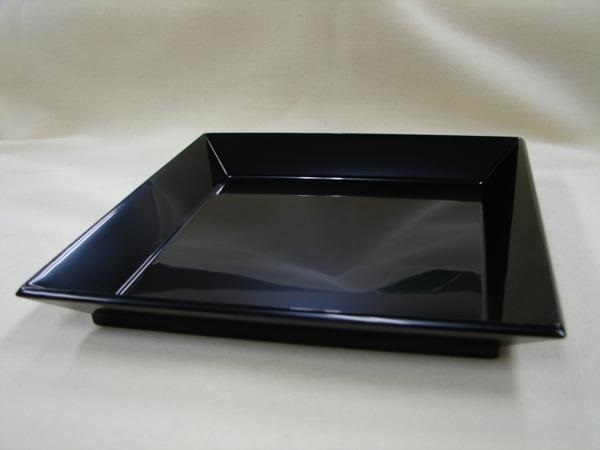 茶道具 羽田盆 四方盆 (1) 真塗 盆香合 茶道 紙箱入り t 24-7901