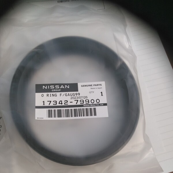 s即決送料込み 未使用品 スカイラインGTR BNR32,BNR33,BNR34 シルビアS14,S15 燃料ポンプタンクパッキン純正品番17342-79900⑤