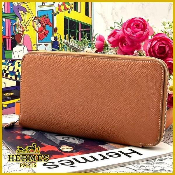 ★美品★ HERMES アザップ シルクイン ロング 長財布