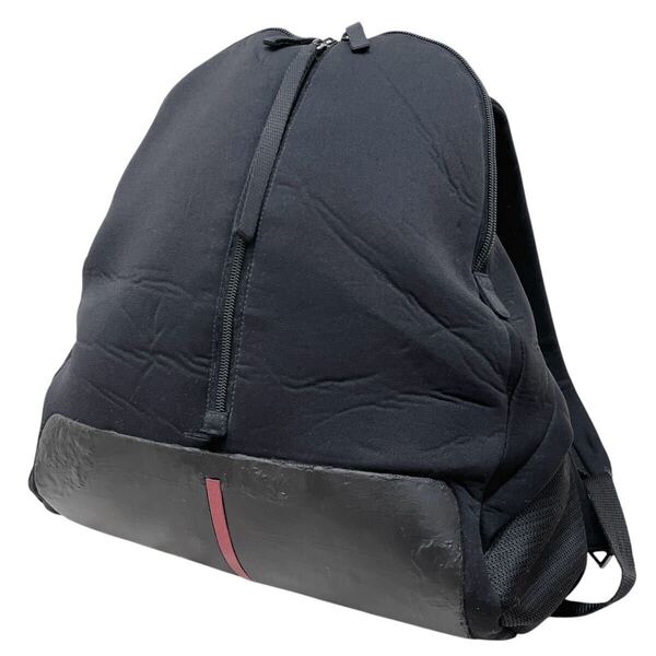 プラダスポーツ PRADA Sports リュックサック バックパック ナイロン レザー 革 大容量 ロゴ ブラック 黒 レッド 赤 レディース メンズ