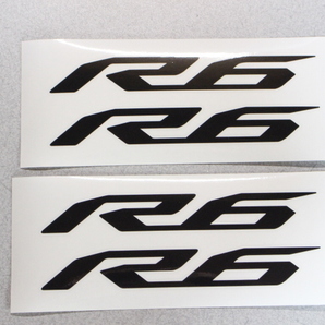 【非売品】YZF-R6ロゴステッカー メーカー正規品 2枚set | ヤマハ 台紙サイズ80x200mm 新品未使用品 送料無料