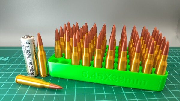 5.45x39mm 弾風 ダミーカート 50個セット【送料無料/トレイおまけ付】(検) AK-74 ak 74 AEK-971 AN-94