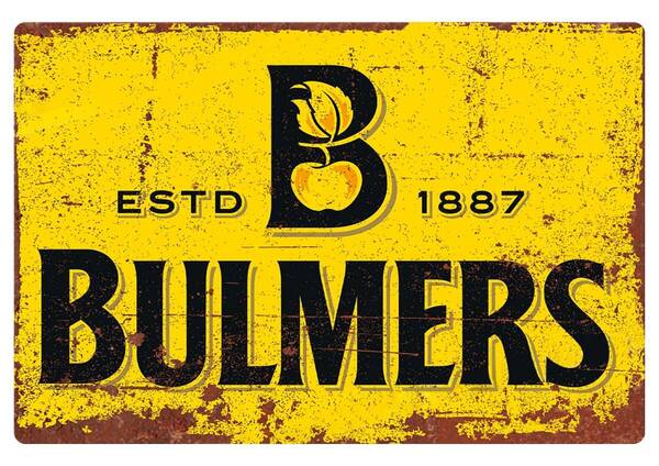 これはいいサイズ!! 60cm×40cm BULMERS ヴィンテージ風加工 新品 ガレージ看板