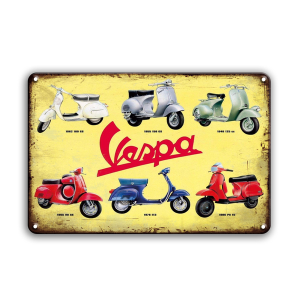 BIGサイズ 60cm×40cm ★★VESPA★★ バイク・車関連看板多数あり 大型看板専門店