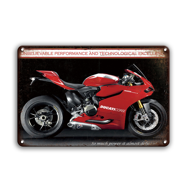 BIGサイズ!!! 60cm×40cm★★DUCATI★★ バイク・車関連看板多数あり 大型看板専門店