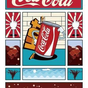 大きいサイズ!! 60cm×40cm ★コカコーラ OPEN HAPPINESS★看板★アメリカン・スタイル★新品