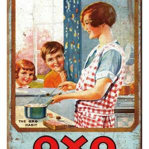 これはいいサイズ!! 60cm×40cm OXO お洒落 ヴィンテージ風 看板★新品★ガレージ看板