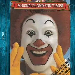 即決SALE!! BIGサイズ!! 大型60cm マクドナルド メタル看板 新品・送料無料