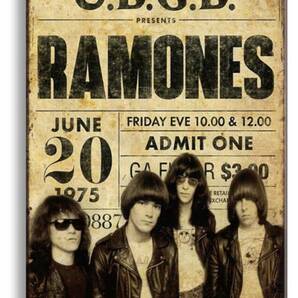 BIGサイズ!! 60cm×40cm ★★ROCKシリーズ ラモーンズ★★ 大型看板専門店