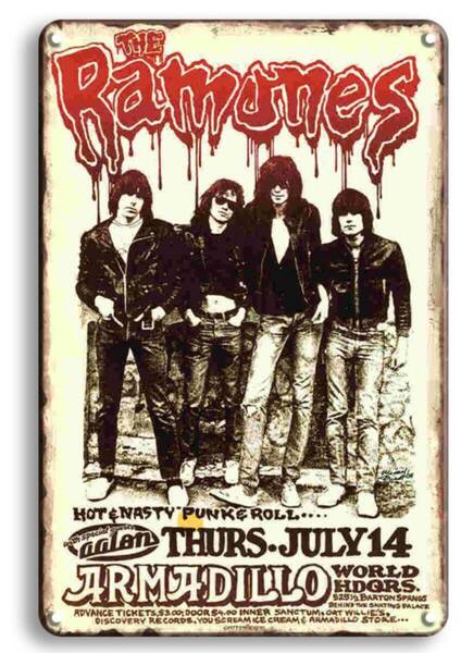 BIGサイズ!! 60cm×40cm ★★ROCKシリーズ!! RAMONES★★ 大型看板 専門店