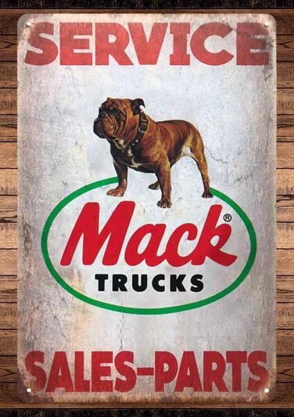 即決SALE!! Mack TRUCKS■大迫力60cm×40cm 大型メタル看板■メーカー直販■送料無料■アメリカン・ガレージ■新品