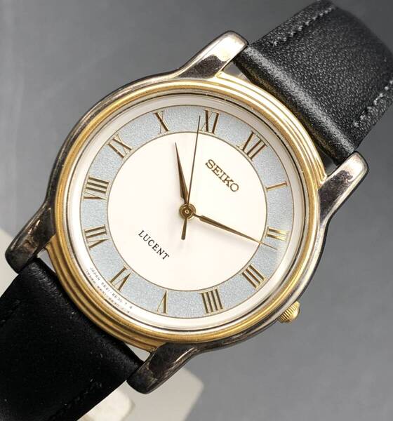 ◆◆時計◆◆『WH-13744』★SEIKO(セイコー)★5E21-6E00★LUCENT コンビ ローマ★稼働品(電池交換済)★