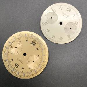 ◆◆時計◆◆『RC-980』★ANONYMOUS(アノニマス)35㎜&PONTAC(ポインテック)32㎜★Valjou×22 ツーカウンター クロノ 文字盤2枚セット★