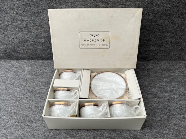 <送料込>②BROCADE ブロケード ROYAL COLLECTION ロイヤルコレクション FINE CHINA YS-9334 カップ&ソーサー 5客/ゴールドコレクション