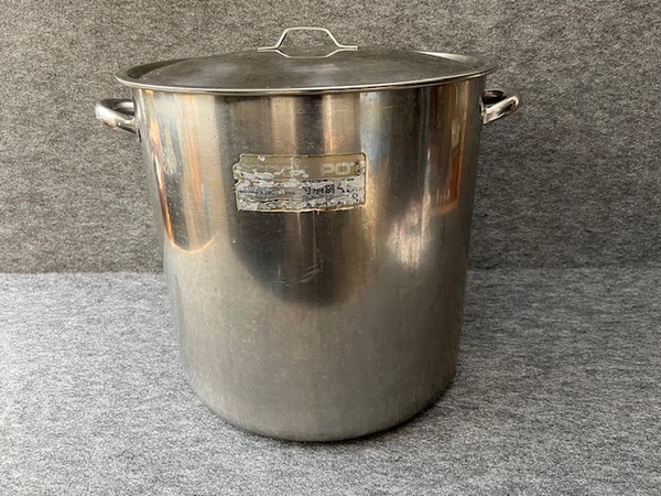 送料込>業務用 クローバー ステンレス寸胴鍋 45cm 68l 大型 蓋付き 両手鍋 厨房用品 調理器具 店舗用品 飲食店 スープ鍋 炊き出し