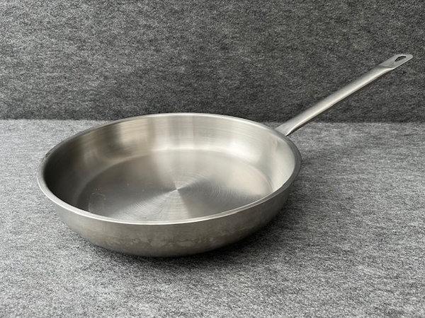 <送料込>業務用 ステンレス18-10 フライパン 36cm/片手鍋 ハンバーグ アウトドア キャンプ バーベキュー 鉄板 厨房用品/遠藤 ムラノ