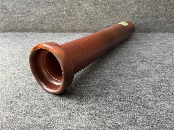1 送料込>訳あり 陶器製 配管 土管 どかん ドカン 64㎝ シェルター アクアリウム ガーデニング オブジェ ペット 水槽 うなぎ 鰻 水槽用品