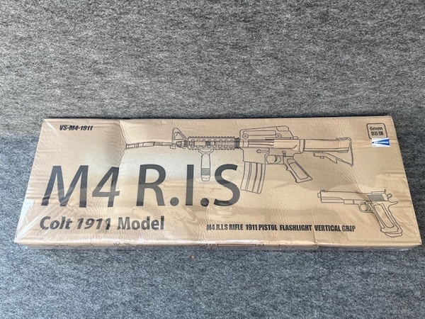 <送料込>未開封 未使用 VERSOS ベルソス VS-M4-1911 エアーガン キット M4 R.I.S Colt 1911Model エアガン モデルガン 箱入 保管品