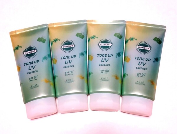 KOSE サンカット トーンアップUV エッセンス 日焼け止め ミントグリーン 80g 4本セット 未使用 送料込み