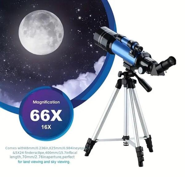 天体望遠鏡 400mm 70mm 66倍