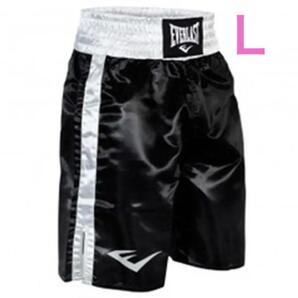 EVERLAST ボクシング トランクス Lサイズ 黒 エバーラスト