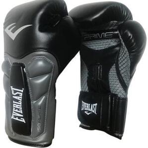 EVERLAST PRIME ボクシンググローブ 黒/グレー 10oz