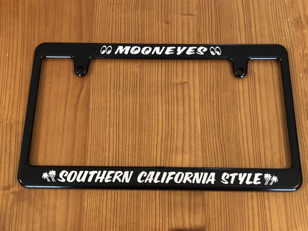 1枚 送料込み 新基準全面適用 New Std. Southern California Style カリフォルニア ブラック ライセンスフレーム ライセンスプレート