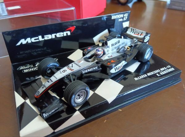 F1ミニカー2004キミライコネンマクラーレンMP4-19ミニチャンプス1/18 予約530041806 ミニチャンプス 1/18 マクラーレン メルセデス MP4/19