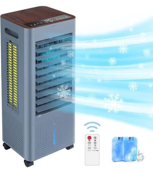 冷風機 冷風扇 冷風扇風機 スポットクーラー 冷房 LED液晶画面 イオン発生 8L大容量タンク 3つモード 3段階風量切替 ルーバー機能