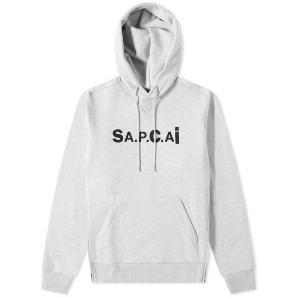 A.P.C. SACAI TAIYO HOODY SACAI APC パーカー グレー Mサイズ 新品 サカイ アーペーセー SAPCAI HOODIE フーディー