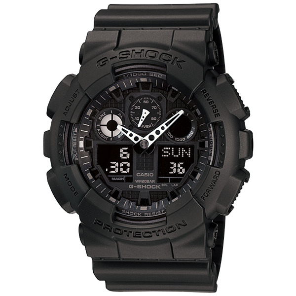 ほぼ新品 カシオ CASIO G-SHOCK GショックGA-100-1A1JF 腕時計