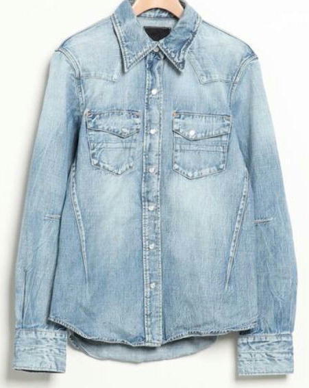 n(n) BY NUMBER (N)INE DENIM SHIRT エヌエヌ バイ ナンバーナイン 定番ユーズド加工ウエスタンデニムシャツ