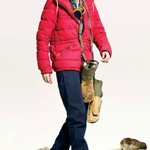 MONCLER V VISVIM LASHA モンクレールV ビズビム ラシャ コットン ダウンジャケット レッド サイズ2 MONCLERV