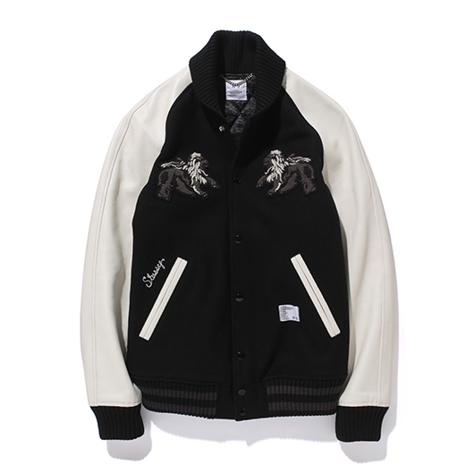 STUSSY×BEDWIN VARSITY JACKET RUBIN スタジャン
