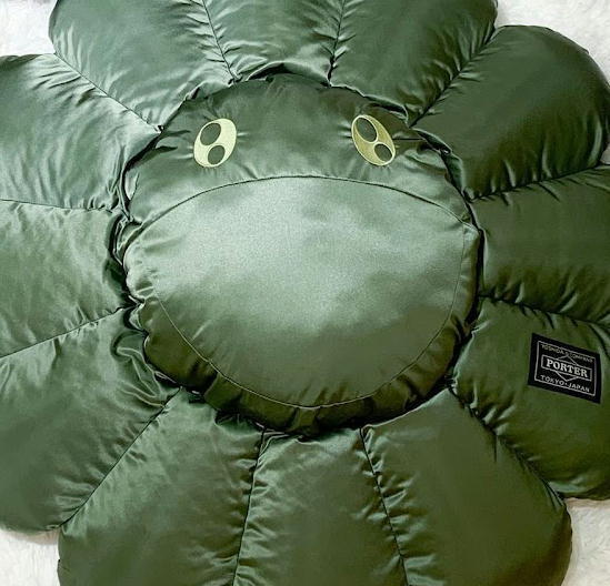 Takashi Murakami Porter Flower Plush 1M green 村上隆 フラワークッション ぬいぐるみ