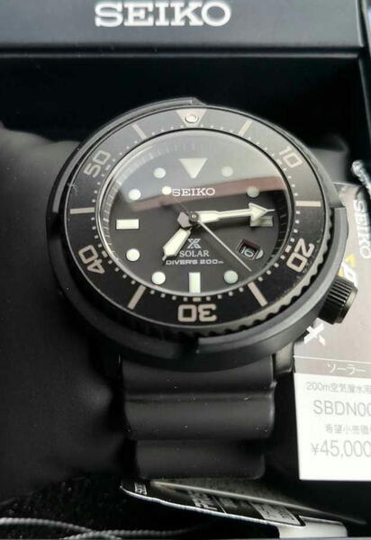 セイコー 腕時計 500本限定 AIR DIVERS 200m V147-0BM0 プロスペックス UNITED ARROWS BEAUTY&YOUTH ソーラー ブラック B&Y