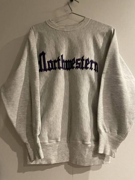 90'S CHAMPION REVERSE WEEVE NORTHWESTERNパッチ ビンテージ チャンピオン リバースウィーブ スウェット シャツ