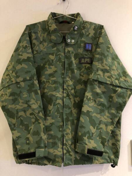 90Sビンテージ アーカイブ 当時物 STUSSY APE エイプ ステューシー レインジャケット