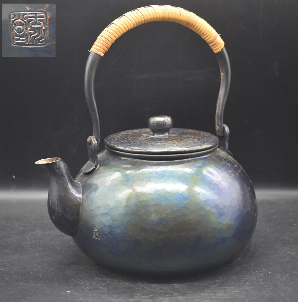 Yahoo!オークション -「鎚起銅器 やかん」(金属工芸) (工芸品)の Yahoo!オークション -「鎚起銅器 やかん」(金属工芸) (工芸品)の