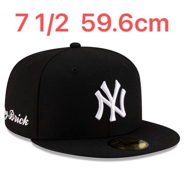 新品 New Era Nigel Sylvester Yankees Brick By Bric Black Cap 7 1/2 59.6cm ニューエラ ヤンキース ナイジェル キャップ ブリック バイ
