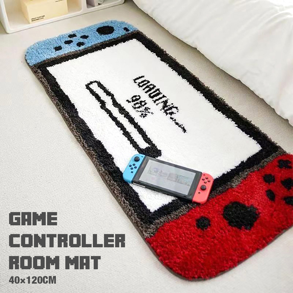 ゲームコントローラー型 ドアマット ルームマット 玄関マット 120×40cm