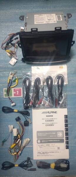 EX009V-AV 20アルファード ヴェルファイア用 9インチ アルパイン メモリーナビ 9型 HDMI ミラーリング フルセグTV Bluetooth CD DVD SD USB