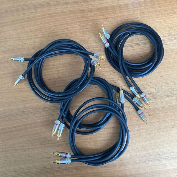 【傑作RCA】 MOGAMI RCAケーブル モガミ 2534 2511 非磁性プラグ mogami7551 4セットまとめて