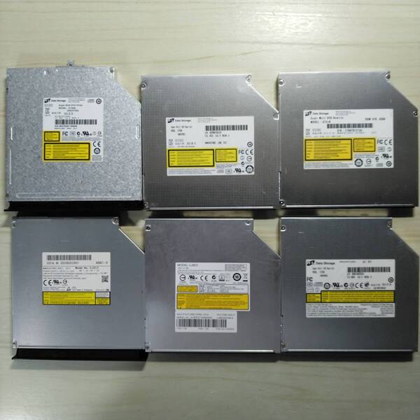 【ジャンク 送料無料】内臓 SATA DVDドライブ 合計6台 (12.7mm5台+9.5mm1台)